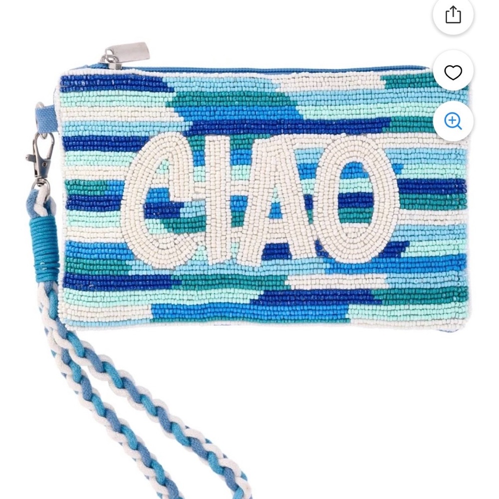 BEADED CANVAS WRISTLET🐟🏝️👙☀️
